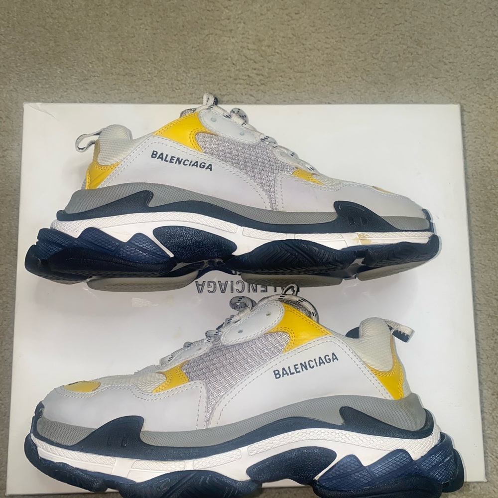 Balenciaga Track Mens Bi Color Yellow and Red - Picture 6 of 7